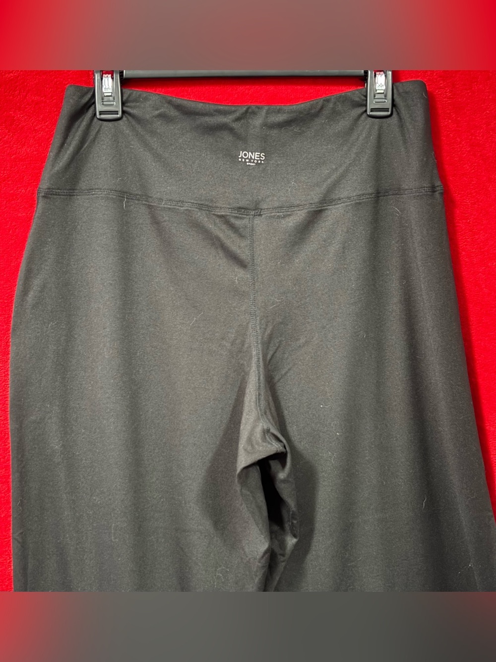 Jones New York Sport Wide Leg Crop Culotte Pants Black Women's Large - Picture 5 of 15